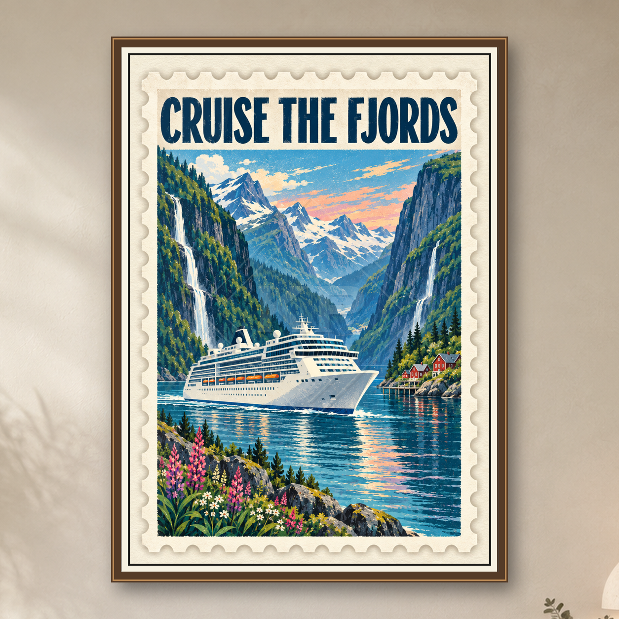 Poster - Stamp Collection - Fjords