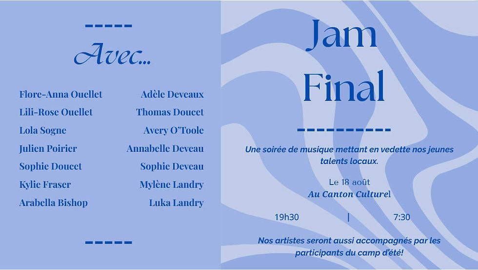 Jam Final l'Été 2026