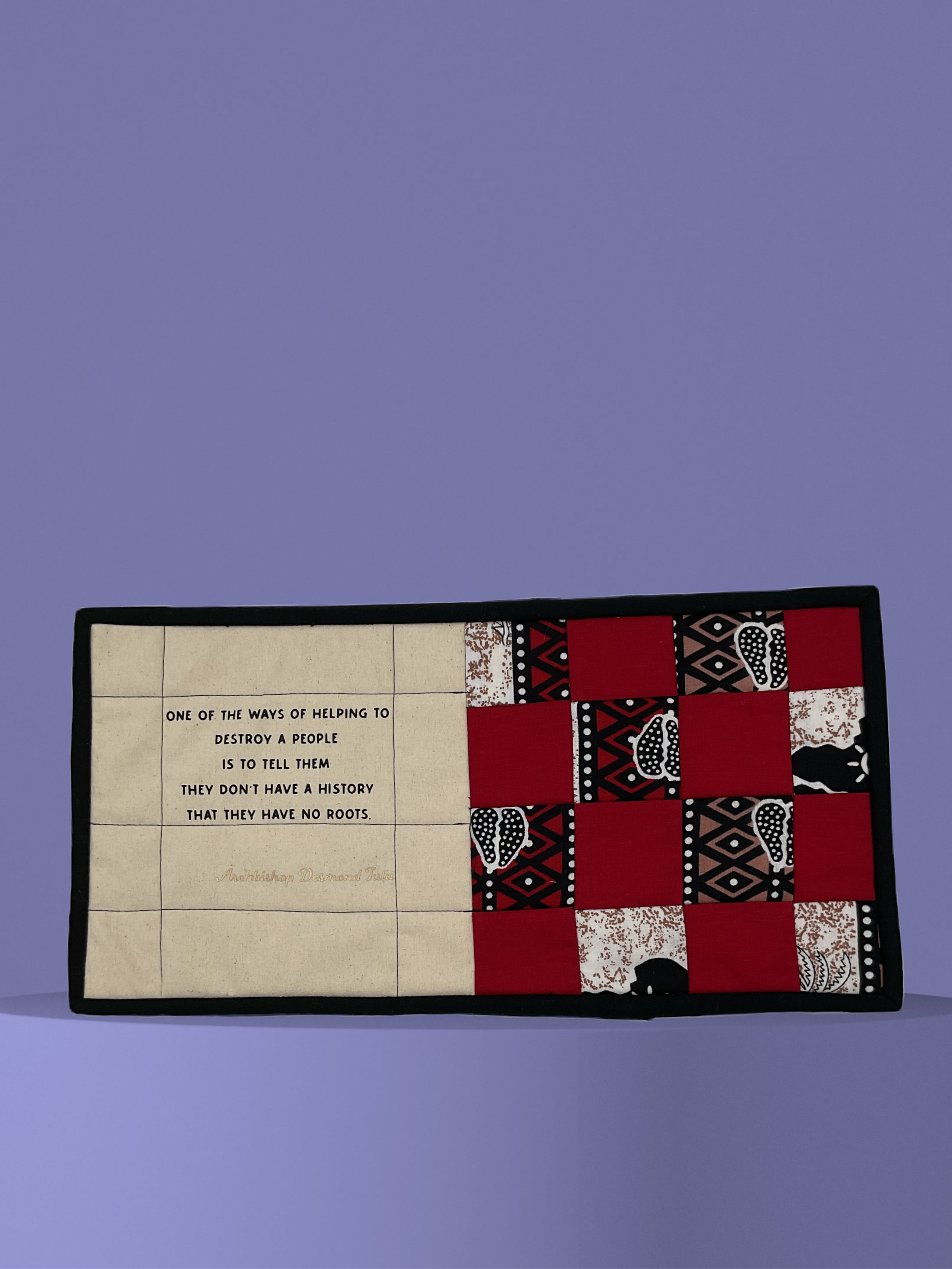 African Proverbs Snack Mat - Front
