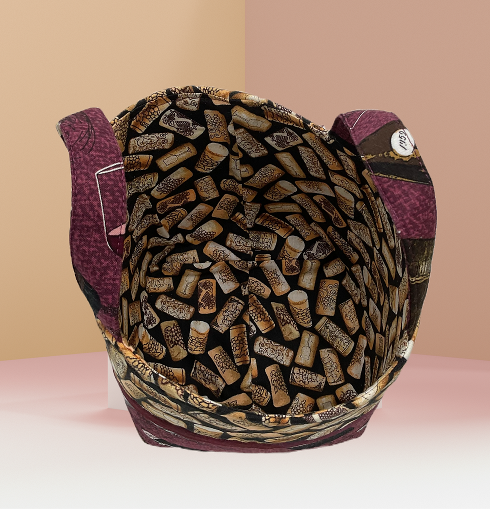 Thumbnail: For the Luv of Wine - Matching Basket, Interior.