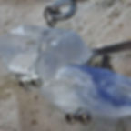 水晶の中の青い花火！デュモルチェライトインクォーツイヤリングとピアス