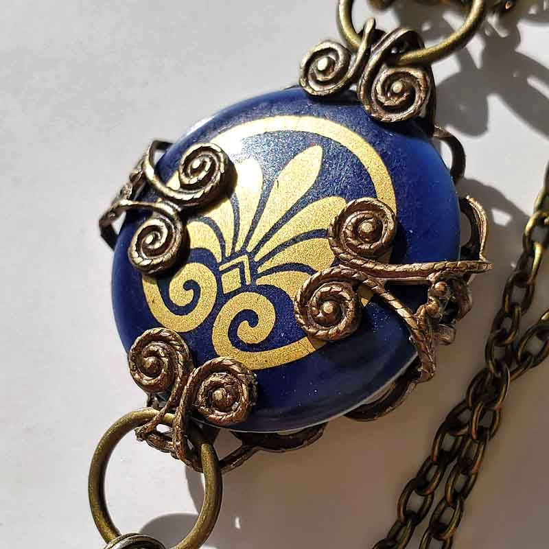 サムネイル： ロイヤルコペンハーゲンを使ったペンダントネックレス