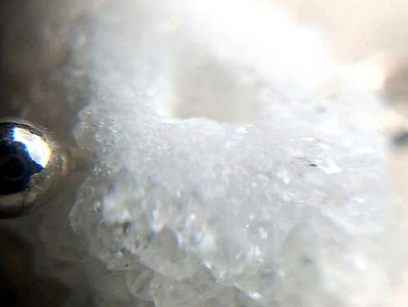 ちっちゃなドゥルージーアゲート～溶けない雪の花