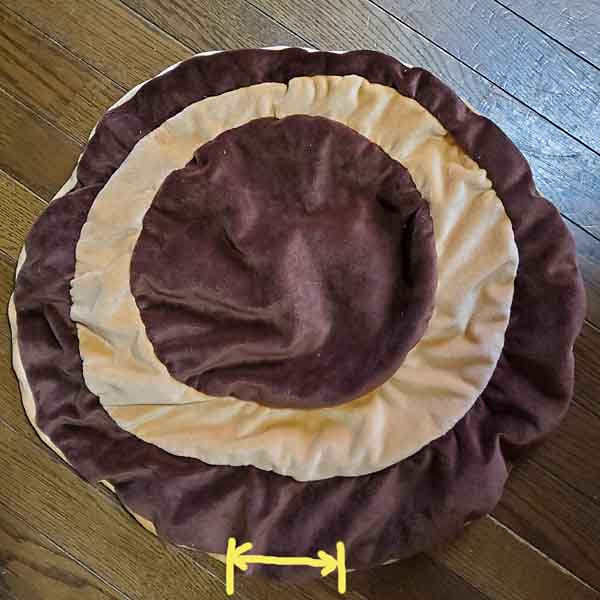 水蛇さまクッション作り