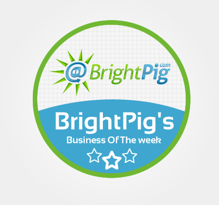 BrightPigs Business Of The Week Badge