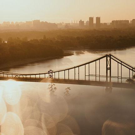 Sunset On The Dnipro in Kyiv