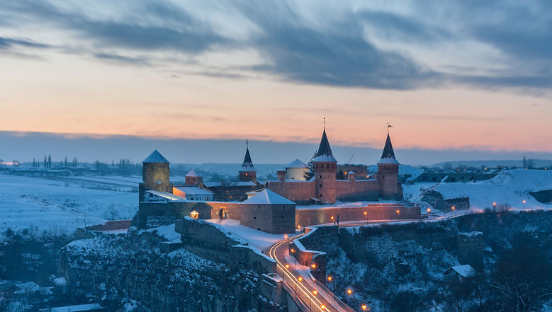 Kamianets-Podilskyi — Medieval fortress over Smotrych River, picturesque old town