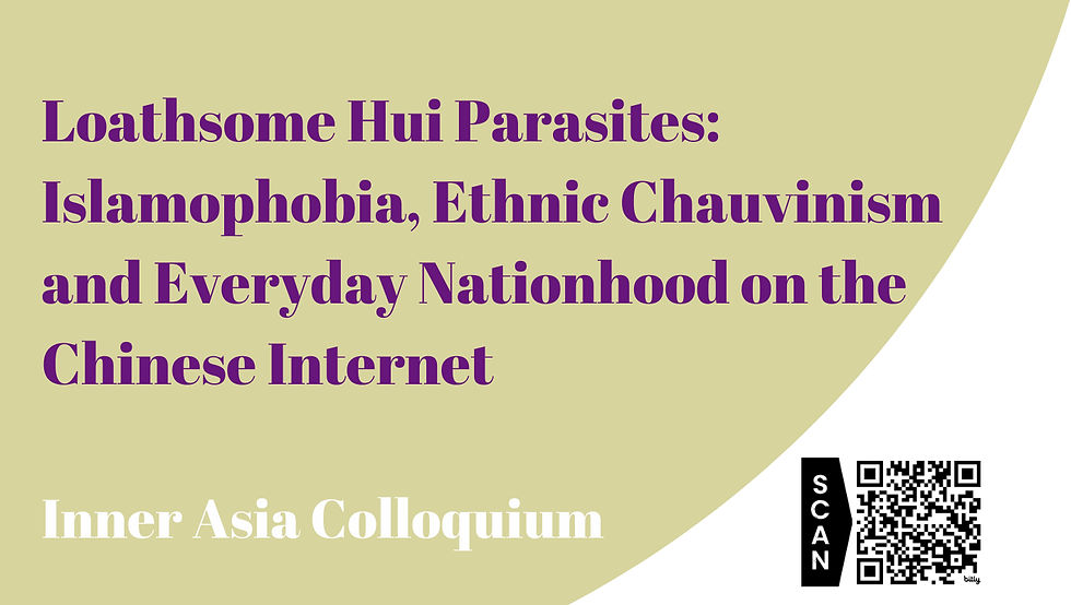 Loathsome Hui Parasites: Islamophobia, Ethnic Chauvinism and Everyday Nationhood on the Chinese Internet