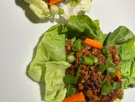Mushroom and Walnut Lettuce Wraps