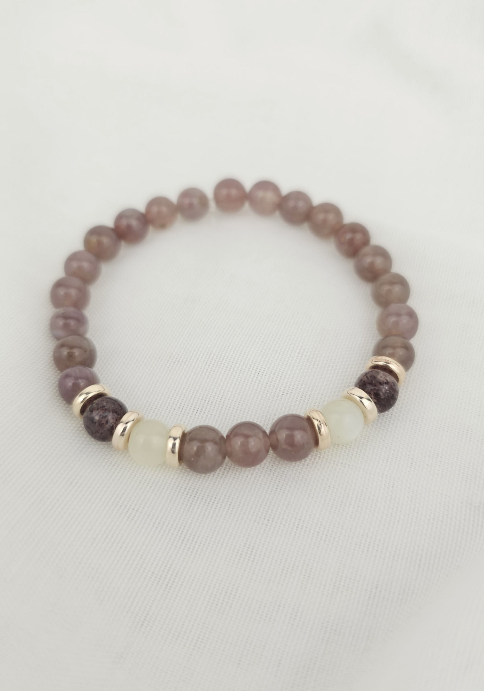 Rosélune | Rosenquarz Armband
