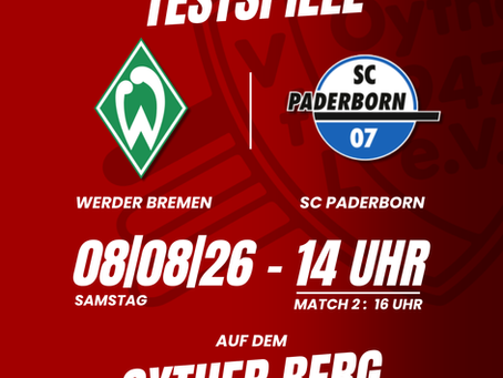 Top-Testspiel auf dem Oyther Berg: Werder Bremen und SC Paderborn zu Gast beim VfL Oythe - Tickets jetzt verfügbar