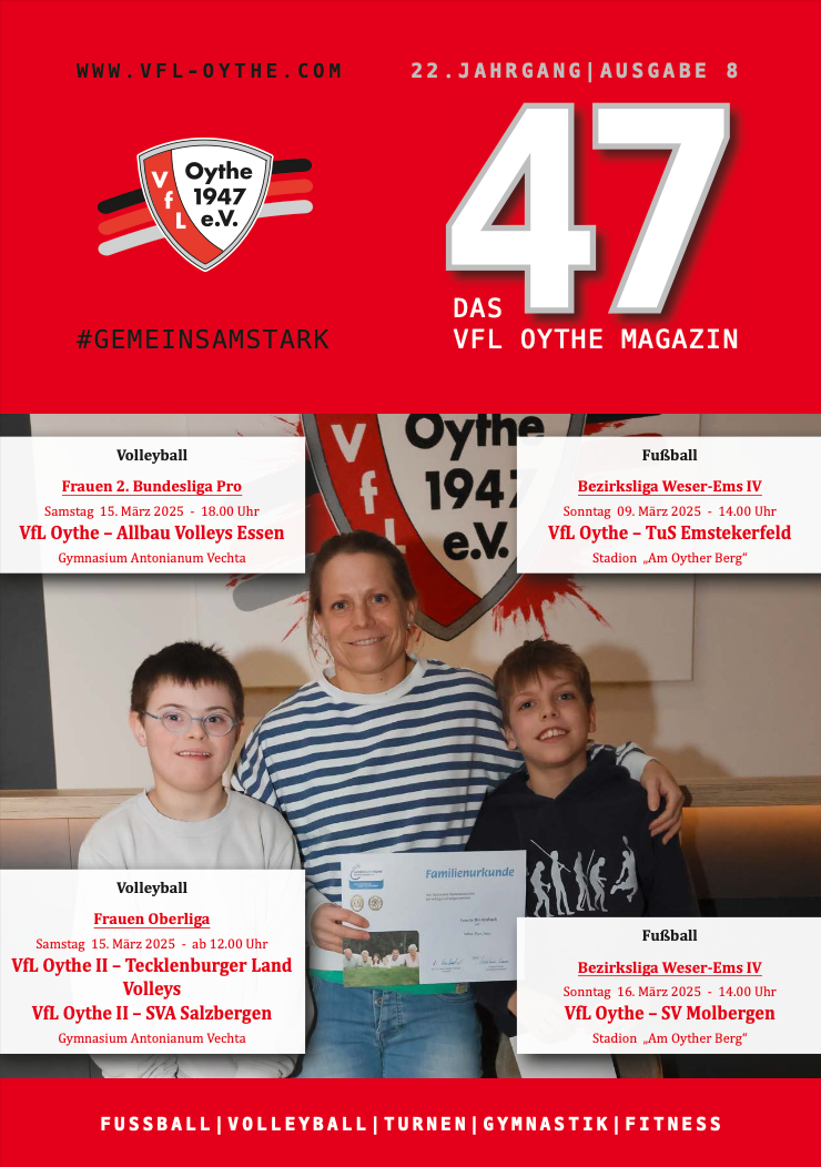 47 - Das VfL Magazin | Titel Jahrgang 22 Heft 8