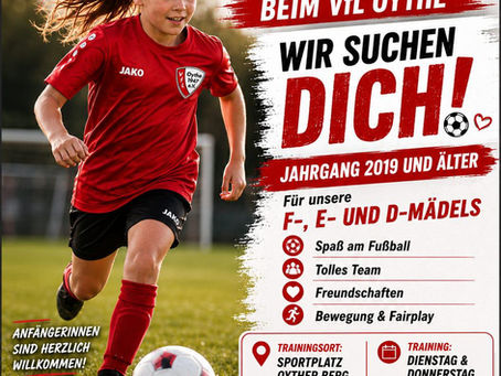 Tag des Mädchenfußballs beim VfL Oythe – Wir suchen dich!