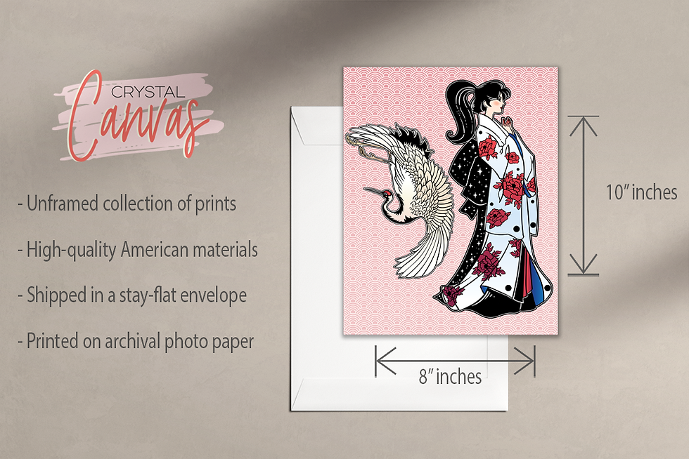Thumbnail: Japanese Geisha and Samurai Art Prints - Set of 4 (8x10 Inches)