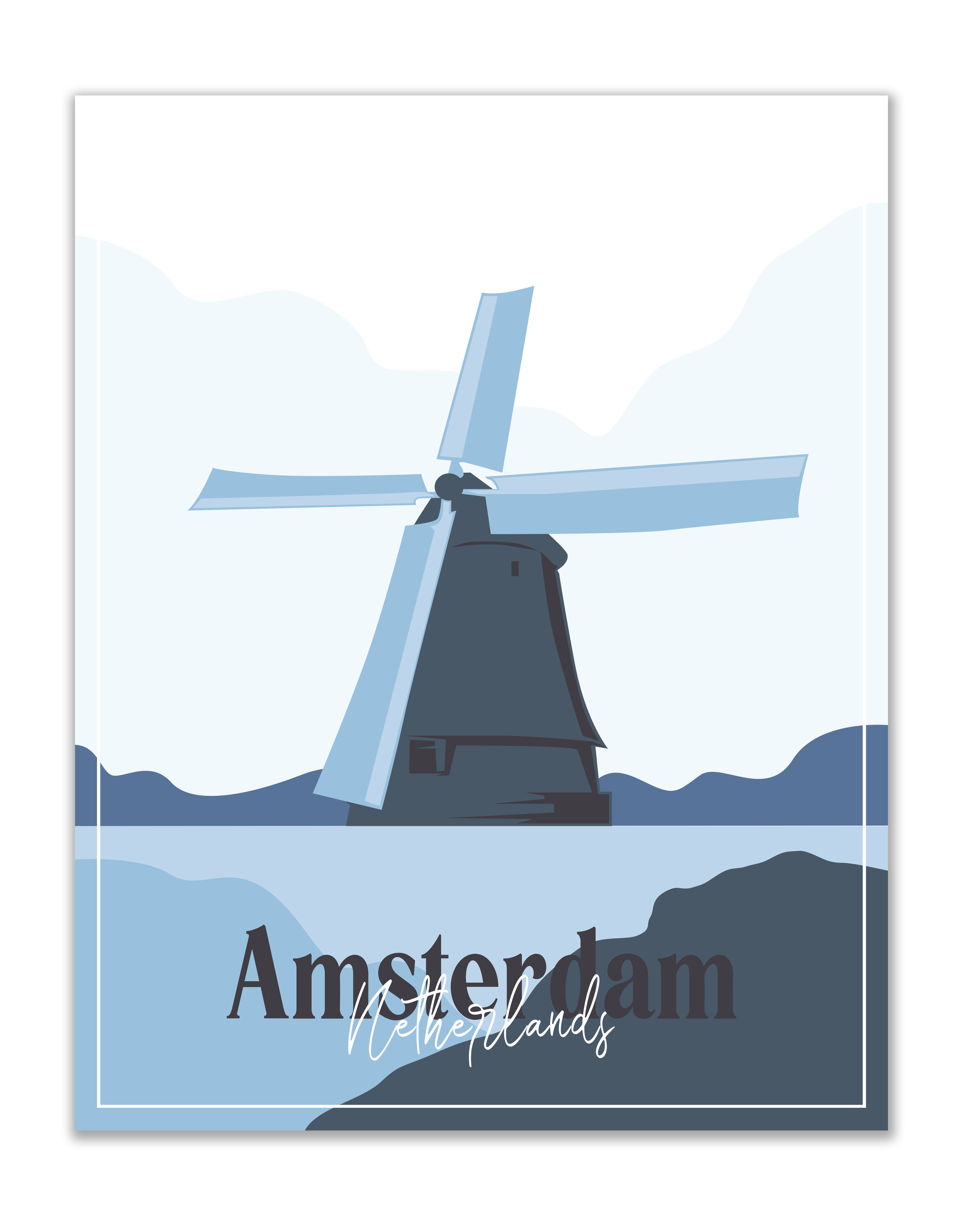 Travel Poster Print - Set of 1 (11x14 Inches)