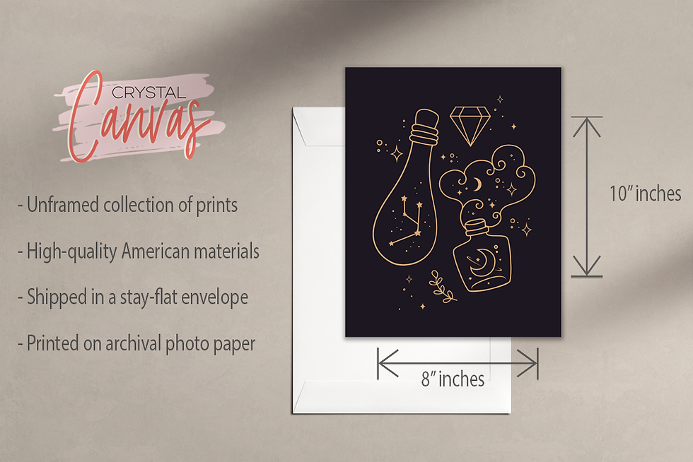 Thumbnail: Mystical Witchcraft Prints - Set of 4 (8x10 Inches)