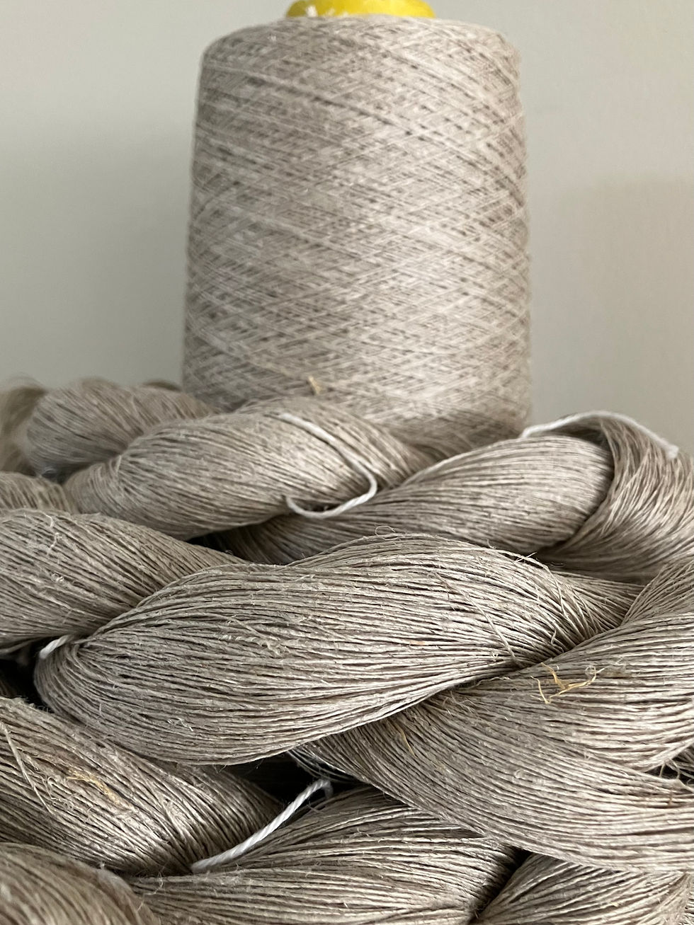 Thumbnail: Organic Natural Hemp Yarn | Luxe Handweaving