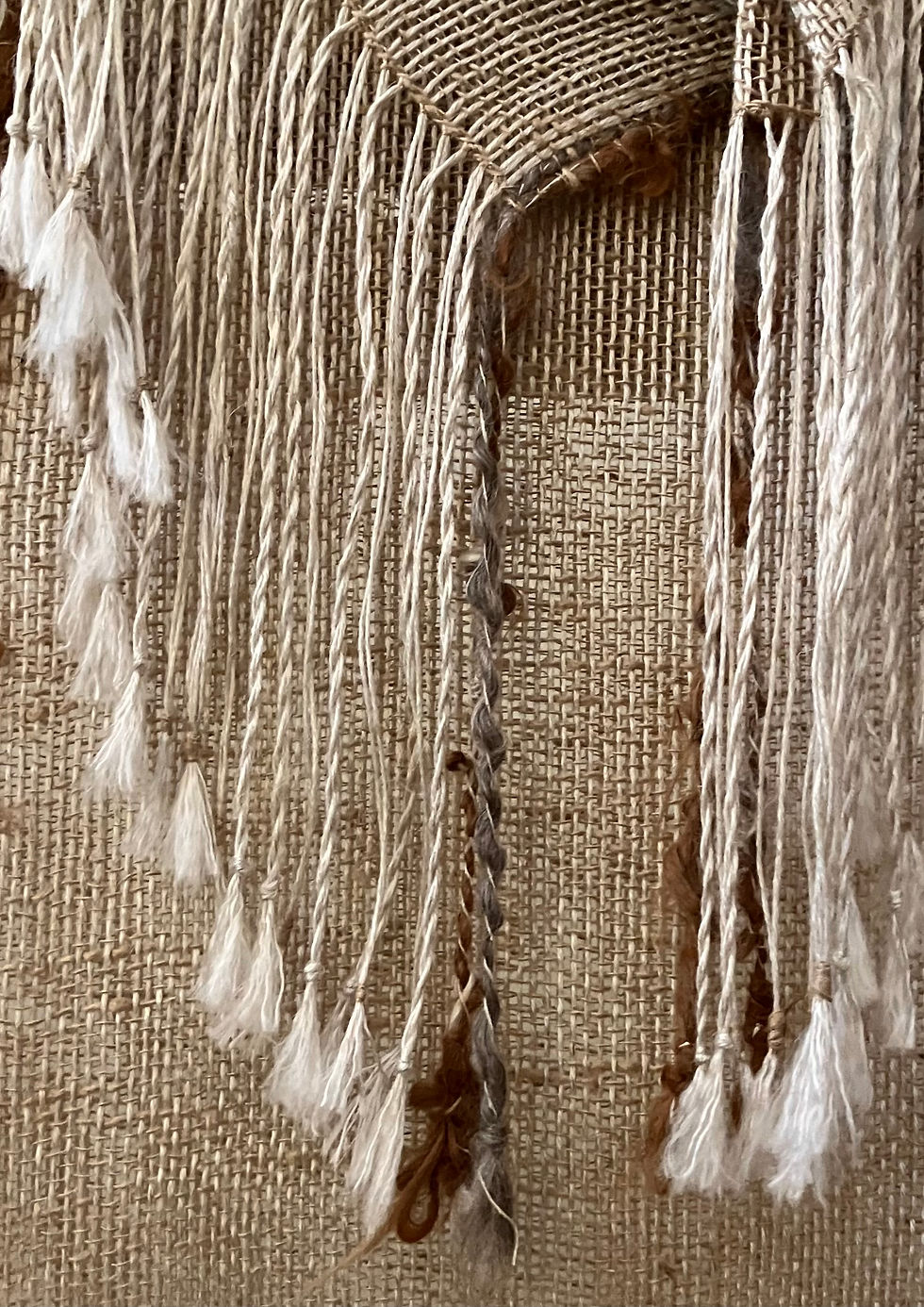 Thumbnail: Handwoven Bamboo and Linen Scarf with Silk and Alpaca | Luxe Handweaving