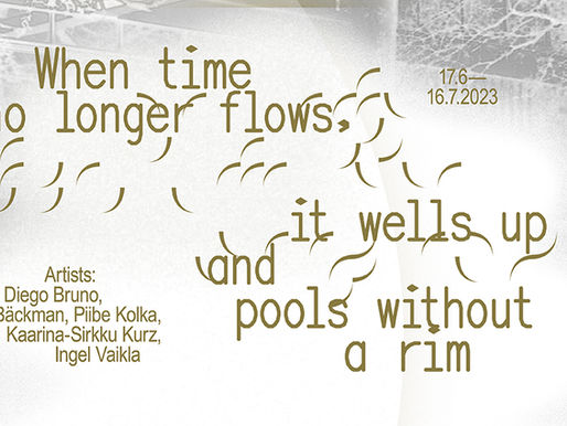 When time no longer flows, it wells up and pools without a rim