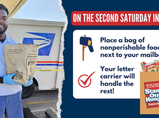 United States Postal Service Stamp Out Hunger Food Drive