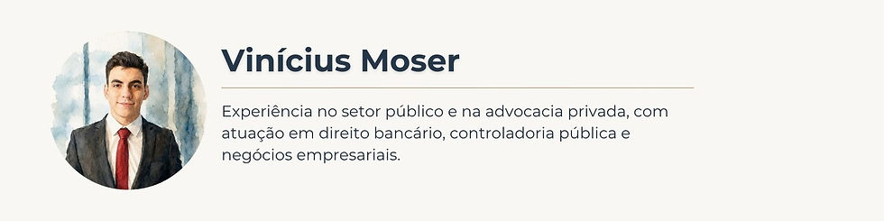Vinícius Moser, advogado, autor do artigo