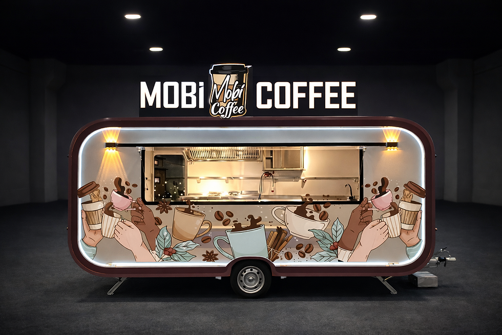 Modern tiny house yaşam alanı ve mobil işletme çözümü