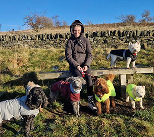 Staff Member and Client Dogs