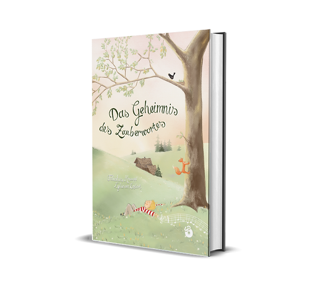 Hardcover-Version des Kinderbuches 'Das Geheimnis des Zauberwortes' von Felicitas Knaupp
