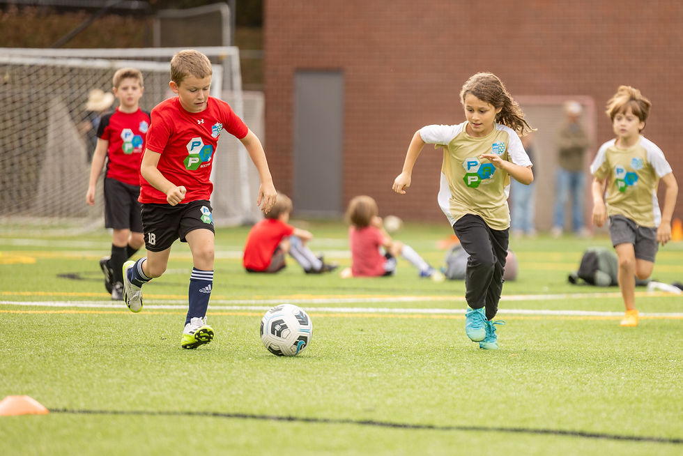 kids playing soccer in DC and Maryland Soccer League for 2nd and 3rd graders