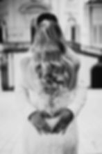 Brautpaar Schwarz Weiß Bild in Schloss Solitude