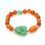 Miniature : Bracelet en cornaline et chrysoprase
