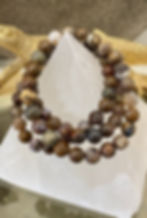 bracelet en piétersites naturelles 8 et 6 mm - bijou artisanal français