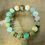 Miniature : Bracelets en chrysoprase AA  - 11 mm