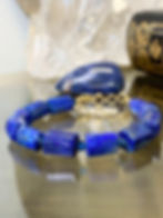 Bracelet en Lapis-Lazuli et Gold filled