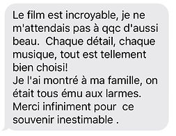 Expérience client – Un montage très beau qui immortalise des moments forts en émotion.