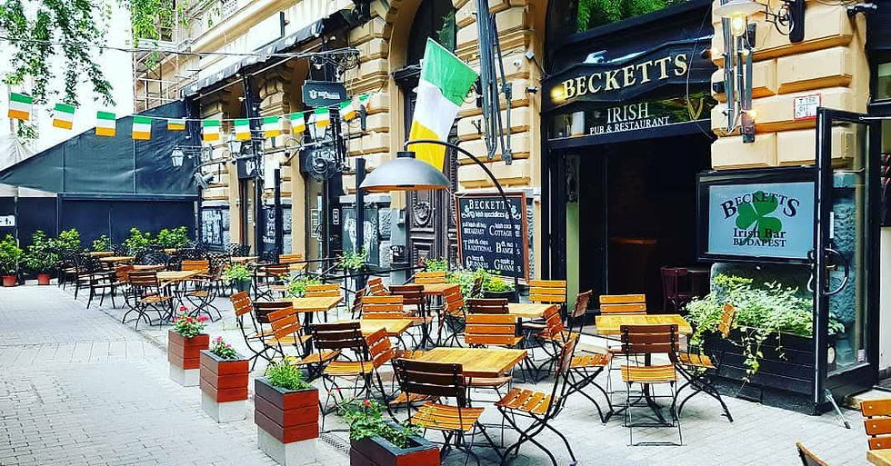 Beckett’s Irish Bar interior — more people finding the pub through search and walking in