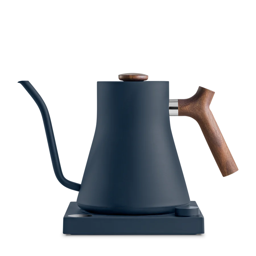 Thumbnail: Fellow Stagg EKG Electric Pour Over Kettle - Stone Blue + Walnut