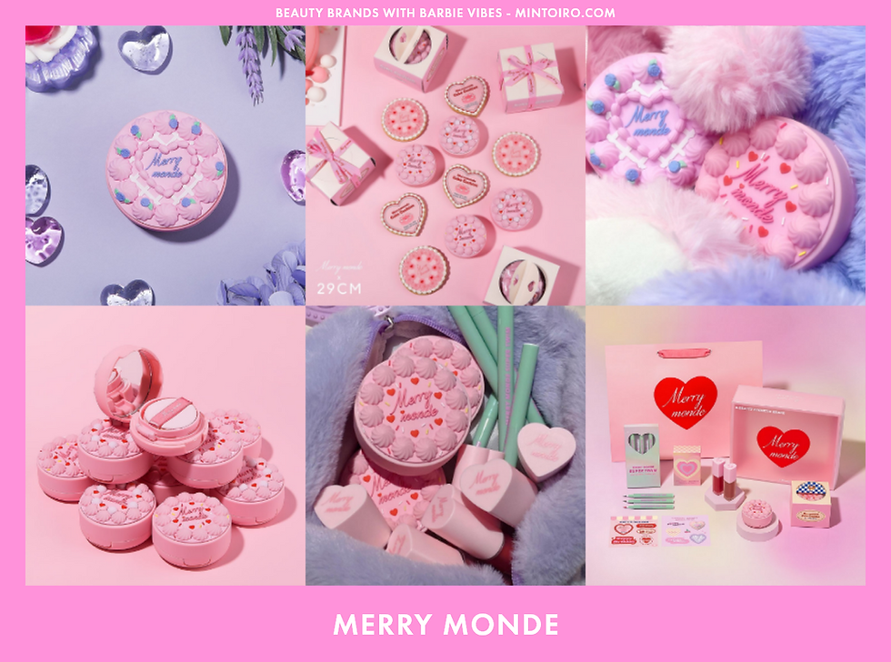 Cute cake shaped cushion compacts from Merry Monde