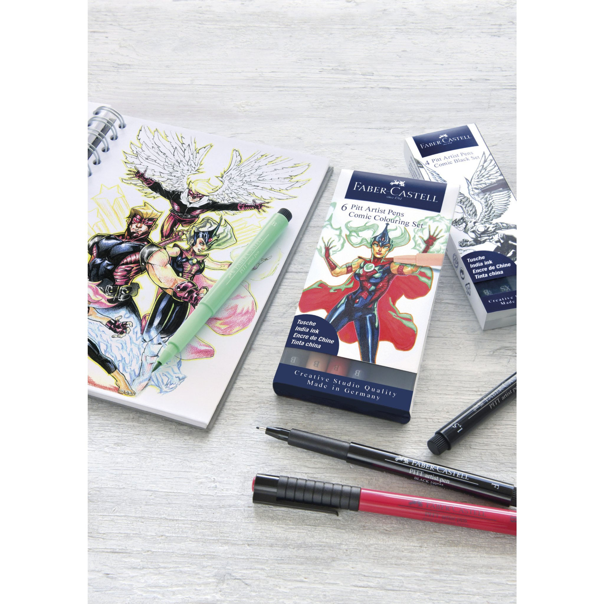 Faber Castell comic Pitt Artist Pen Sets