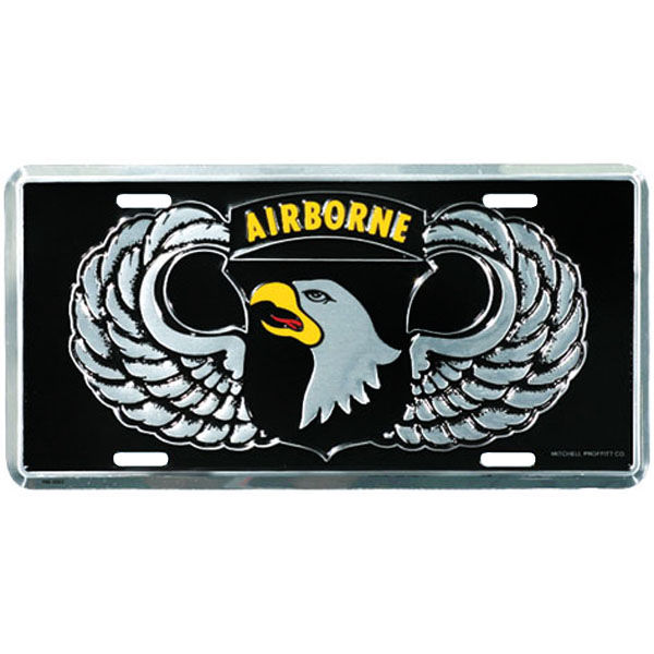 101st Airborne License Plate