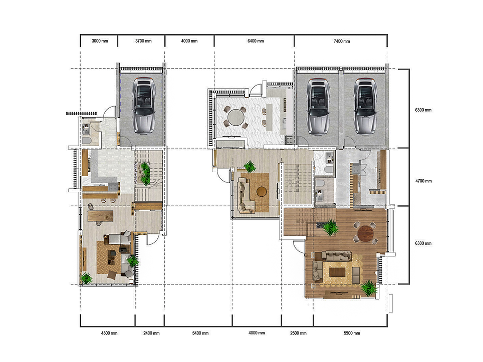 waterfront courtyard villa