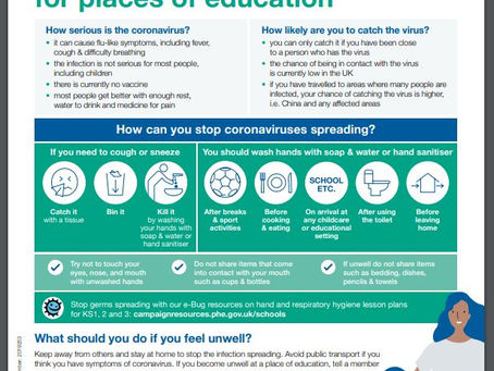 Coronavirus - Latest Advice