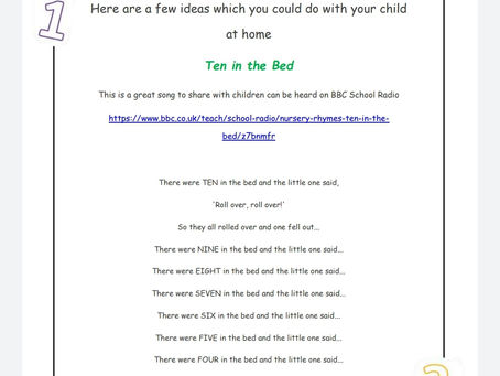 Activity Ideas for EYFS & Year 1 pupils 8th May