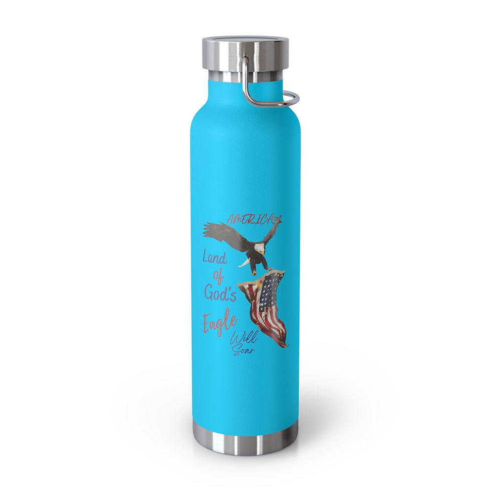 Thumbnail: God's Eagle Will Soar Copper Vacuum Insulated Bottle, 22oz