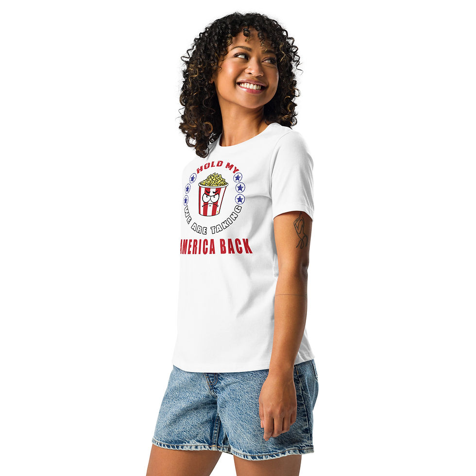 Thumbnail: Hold Mt Popcorn Women's Relaxed T-Shirt
