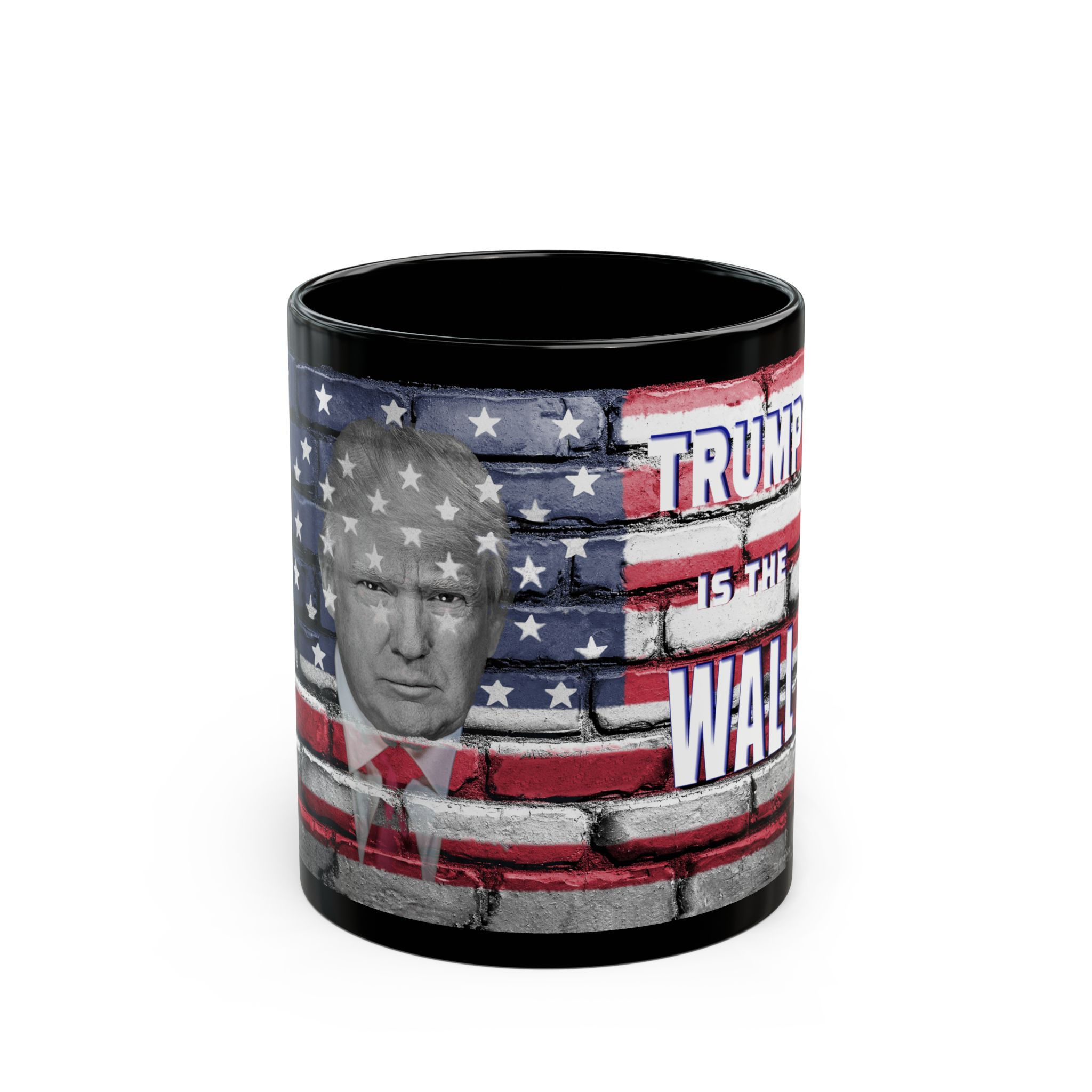 Trump Is The Wall 11oz 15oz Black Mug