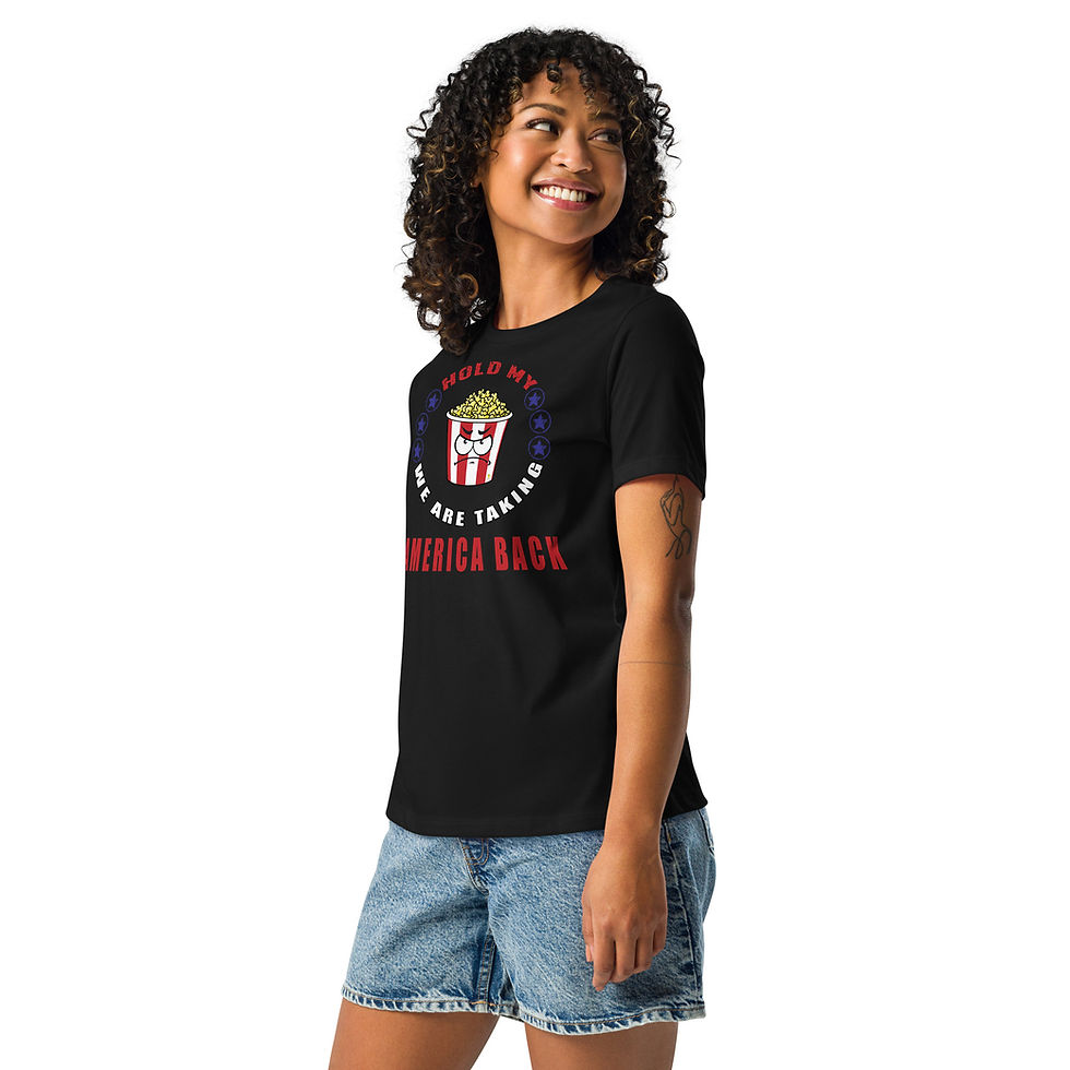 Thumbnail: Hold Mt Popcorn Women's Relaxed T-Shirt