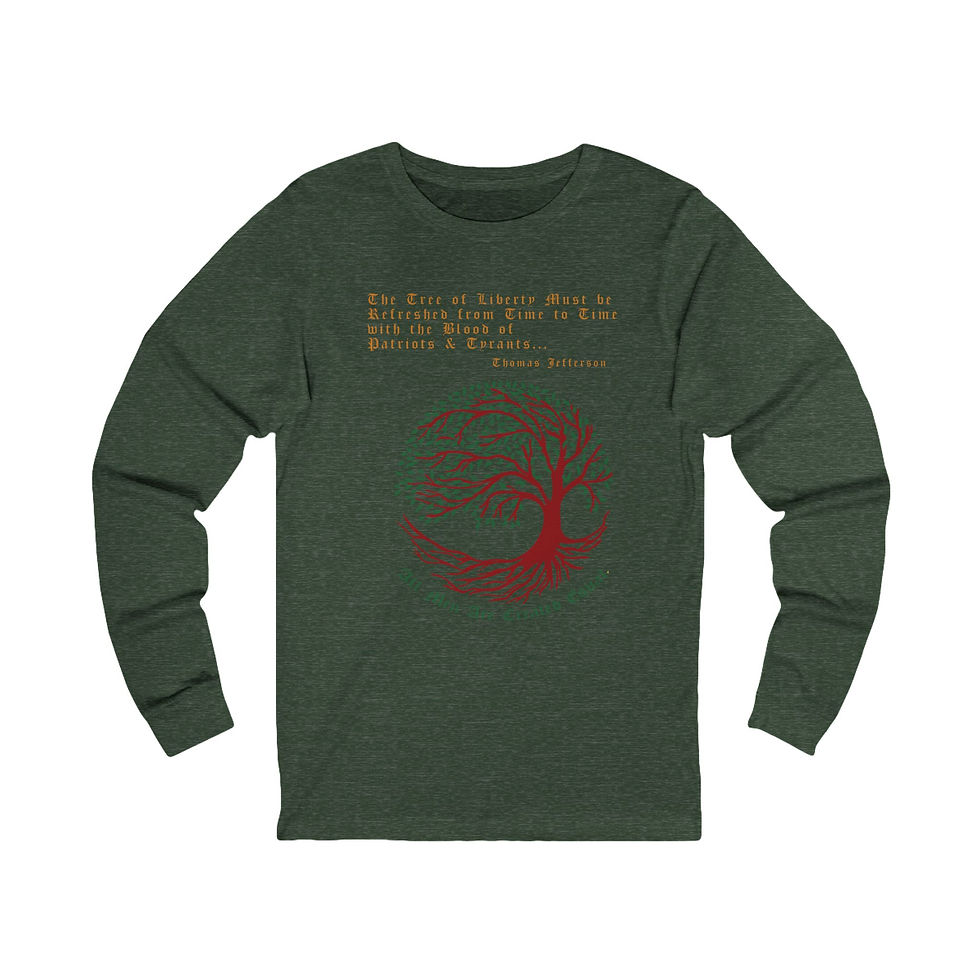 Thumbnail: Tree of Liberty for Men or Women Jersey Long Sleeve Tee