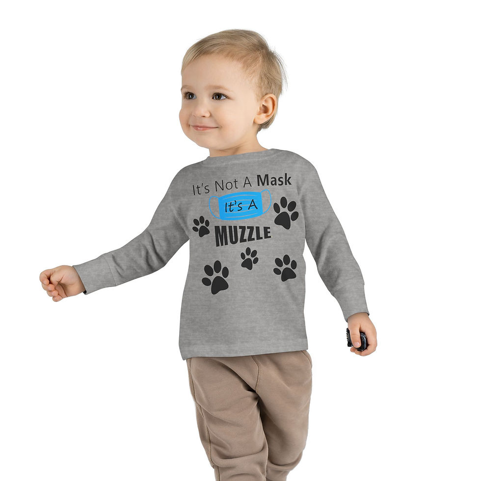 Thumbnail: It's a Muzzle Girl or Boy Toddler Long Sleeve Tee