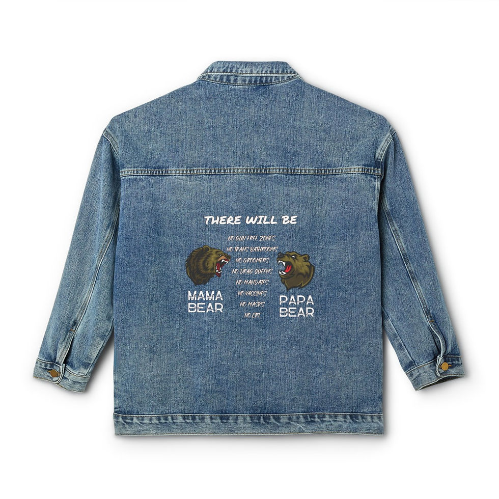 Mama & Papa Bear Women's Denim Jacket